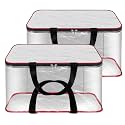 SNDIA 2 Pack Nylon 33 L PVC Transparent Clothes storage Bags
