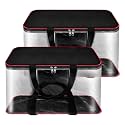 SNDIA 2 Pack 33L Transparent Saree Storage Bags, Moisture Proof Nylon