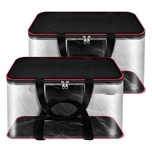 sndia 2 pack 33l transparent saree storage bags moisture proof nylon