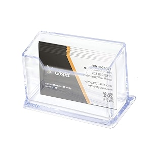 sndia 1-tier acrylic visiting business card holder display stand