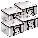 SNDIA 4 Pack Nylon 33 L PVC Transparent Clothes storage Bags
