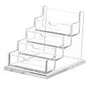 SNDIA 4 Tier Acrylic Visiting Business Card Holder Display Stand