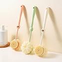 Sndyi Scalp Massager Shampoo Brush, Scalp Scrubber with Soft Silicone Bristles, Scalp Exfoliator for Dandruff Removal, Scalp Massager for Hair Growth, Wet Dry Hair Brush for Scalp Care, Green (Green &amp; Beige)