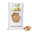 Sneaky Mango - Raw Out of Shell Peanuts - 45 Pound - Shelled Peanuts for Birds – Wildlife Quality - Food for Squirrels, Deer, Birds, and Other Wildlife Animals – Grown in The USA
