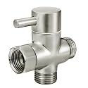 Sneatup Solid Brass 3-way G1/2 Shower Diverter (Brushed Nickel)
