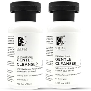 gentle cleanser 200 ml with 5 wheat protein hyaluronic acid niacinamide vitamin b5 amp bisabolol  nourishing formula for hydrated smooth skincleansers for all skin-type
