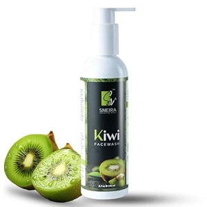 kiwi facewash 200ml  mild face wash with no harsh chemicals soap amp paraben free removes dirt amp excess oil for all skin type pack of 1