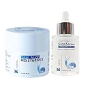 Snail Mucin Skincare Combo – 96% Snail Mucin Glow Serum 30ml & Moisturizer 100g | Korean Skin Care for Glowing Skin | Hydrating Face Serum & Moisturizer for Oily & Acne Prone Skin | Daily Combo