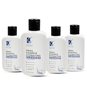 snail essence face wash 100 mlpack of 4 with 96 mucin  hydrating cleanser for glowing skin amp deep moisture  suitable for all skin types