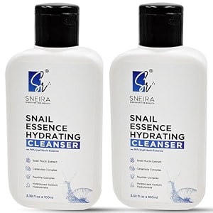 snail essence face wash 100 mlpack of 2 with 96 mucin  hydrating cleanser for glowing skin amp deep moisture  suitable for all skin types