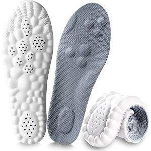 memory foam gel insoles for men39s work insoles foot support 4d cloud technology sports insert foot protection cloud feeling insole for women and men 40-451 pair