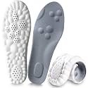 Memory Foam Gel Insoles for Men's Work Insoles Foot Support 4d Cloud Technology Sports Insert Foot Protection Cloud Feeling Insole for Women and Men (40-45)(1 Pair)