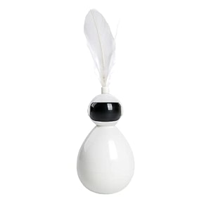 cat robot shaped tumbler toy shaking ball interactive cat feather toys for stress relief white robo tumbler