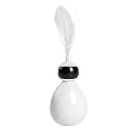 Cat Robot Shaped Tumbler Toy| Shaking Ball Interactive Cat Feather Toys for Stress Relief (White, ROBO Tumbler)