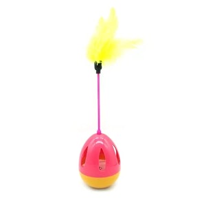 sniff interactive dog toys - indoor cat toys with ball and feather automatic self-moving funny toy for kittens color may vary