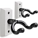 SNIGJAT Guitar Wall Mount 2 Pack, Vintage White Hardwood Guitar Hangers