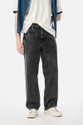 Snitch Baggy Fit Men Black Jeans