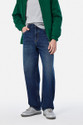 Snitch Baggy Fit Men Blue Jeans