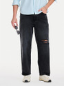Snitch Baggy Fit Men Blue Jeans