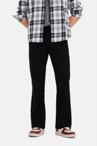 Snitch Boot-Leg Men Black Jeans