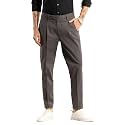 SNITCH Dark Brown Slim Fit Cotton Trousers