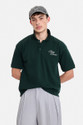 Snitch Embroidered Men Polo Neck Dark Green