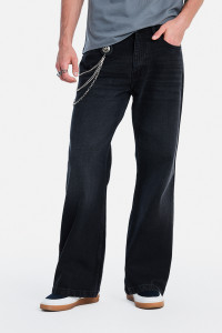 Snitch Flared Men Black Jeans