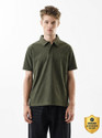 Snitch Geometric Print Men Polo Neck Dark