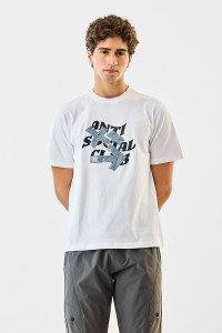 Snitch Graphic Print Men Crew Neck White