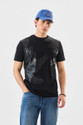 Snitch Graphic Print Men Crew Neck Black
