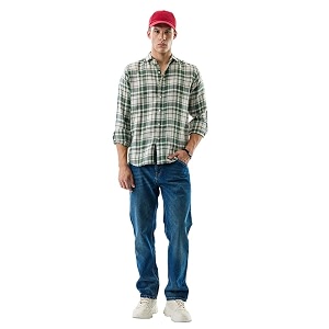 SNITCH Koen Olive Checks Shirts