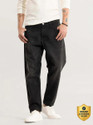 Snitch Loose Fit Men Black Jeans