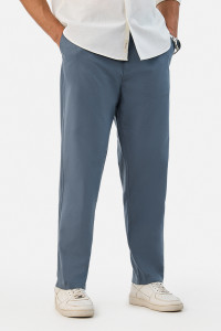 Snitch Loose Fit Men Blue Trousers