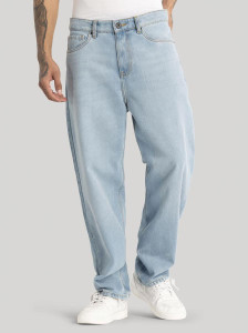 Snitch Loose Fit Men Light Blue Jeans