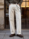 Snitch Loose Fit Men White Jeans