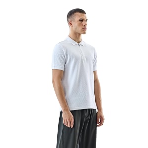SNITCH Mens Polo T-Shirt Textured Design