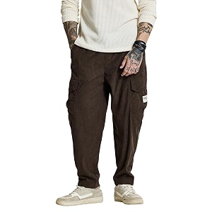 SNITCH Mens Relaxed Fit Mid Rise Cargo