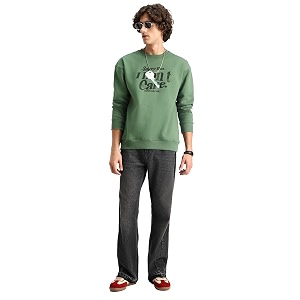 SNITCH Mens Trendy Graphic Print Pullover with