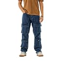 SNITCH Men Cargo Pants Baggy Fit
