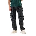 SNITCH Men Cargo Pants Baggy Fit