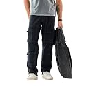 SNITCH Men Cargo Pants Baggy Fit