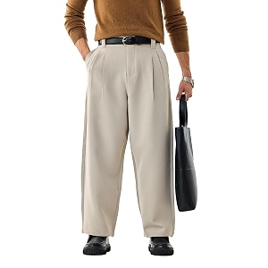 SNITCH Men Casual Trousers Baggy Fit