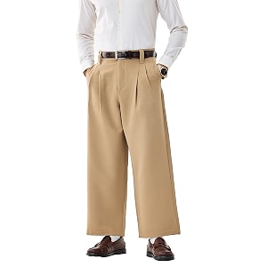 SNITCH Men Casual Trousers Baggy Fit
