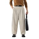 SNITCH Men Casual Trousers Baggy Fit