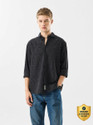 Snitch Men Checkered Casual Black Shirt