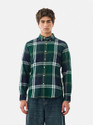 Snitch Men Checkered Casual Dark Green Shirt