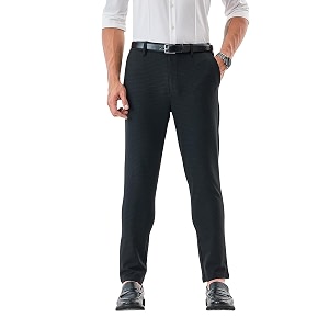 snitch men formal trousers  tailored pleated design with regular fit amp smooth texture  premium polyester blend for office meetings amp special occasions