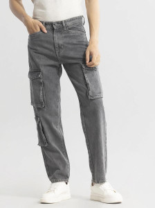 snitch loose fit men grey jeans