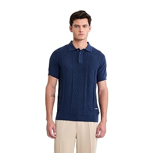 SNITCH Men Polo T-Shirt Classic Cable