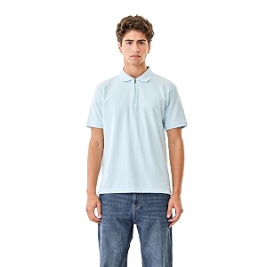 SNITCH Men Polo T-Shirt Modern Zip